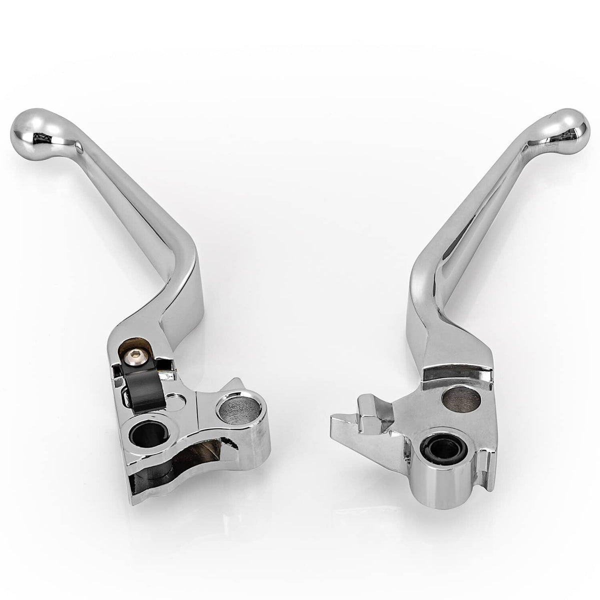 Solidspare Chrome Wide Hand Levers for Harley Sportster Softail Dyna Street Glide Road King