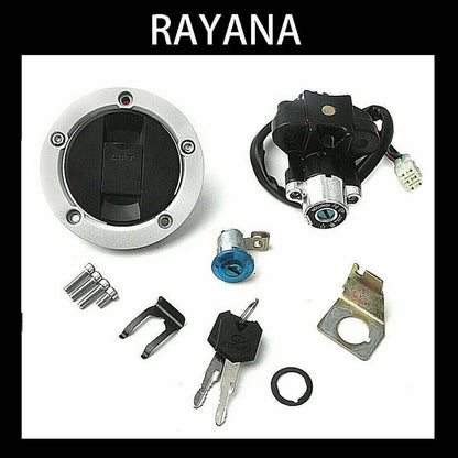 Solidspare Fit For Suzuki GSXR600 750 1000 SV650 Ignition Switch Fuel Gas Tank Cap Lock Key