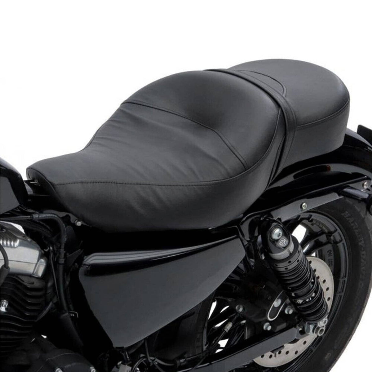 Solidspare For Harley Sportster XL Iron 883 1200 Custom Driver Rider Passenger Seat Two-up