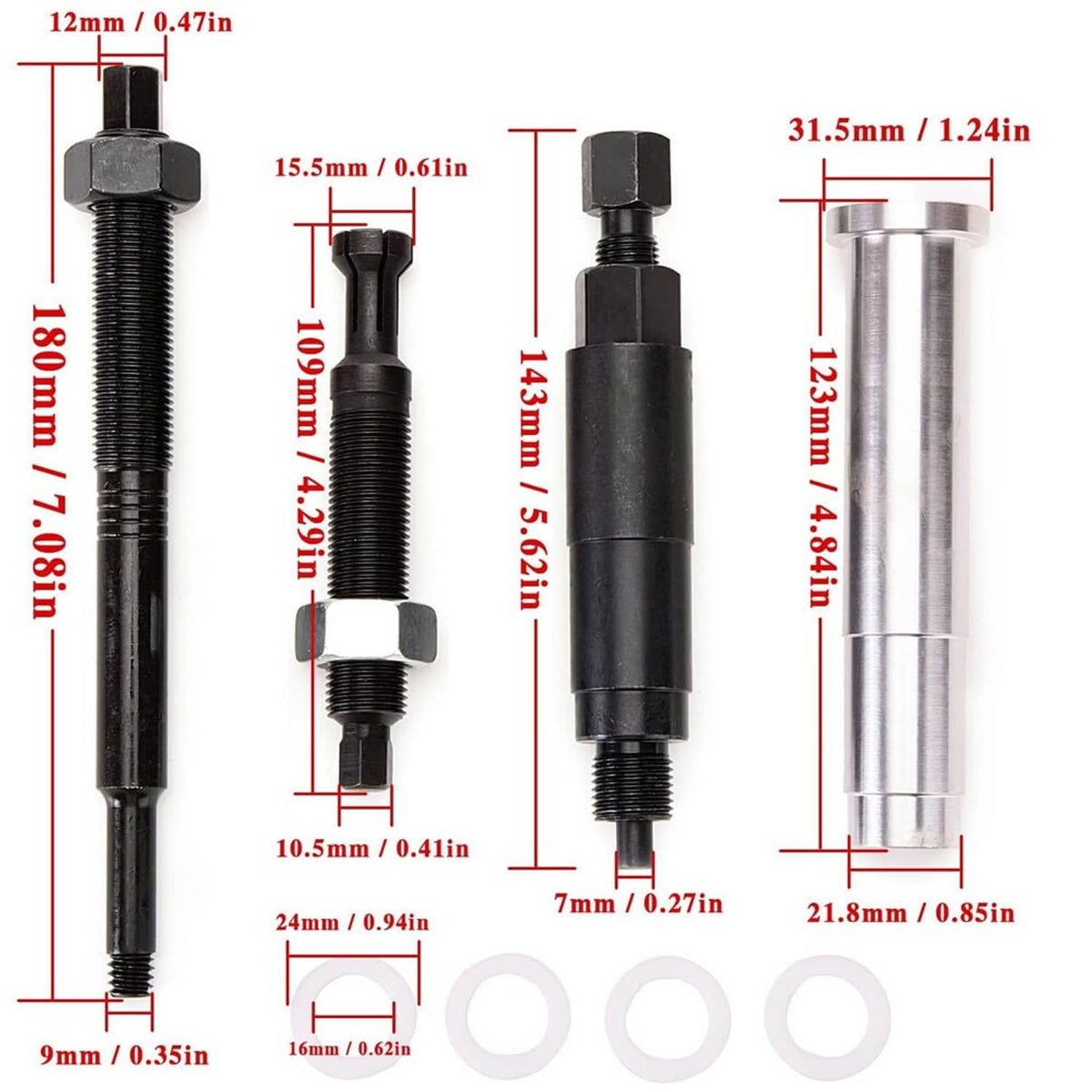 Solidspare Black 65700 Broken Spark Plug Remover Tool for Ford Triton 3 Valve Engines 5.4L