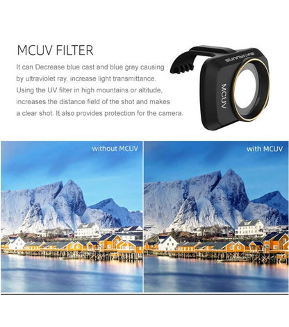 Solid Spare Gimbal Camera MCUV Lens Filter for DJI Mini/Mini 2/Mini SE/Mini 2 SE/Mini 4K