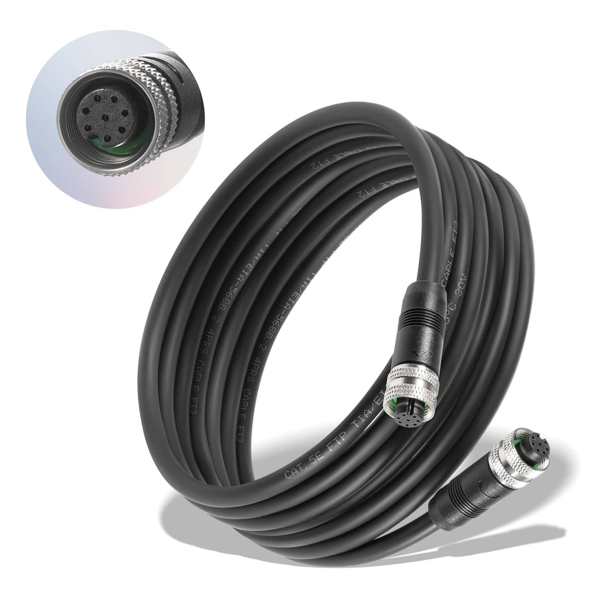 Solidspare Replace HB 720073-5 15 Foot Boat Ethernet Cable AS EC 15E 15ft Fit for Helix 15