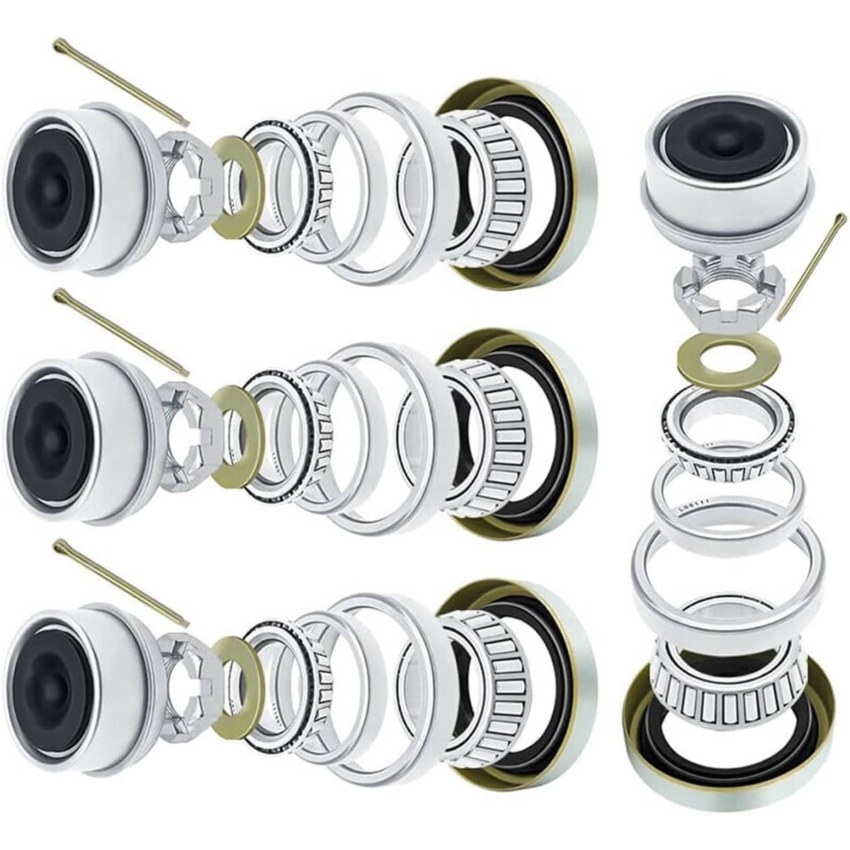 Solidspare 3500LB 1-1/16'' to 1-3/8" Boat Trailer Wheel Axle Bearing Seal Kit L68149 L44649