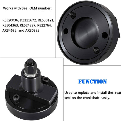 Solid Spare Engine Crankshaft Rear Seal Installer For John Deere JDG478 JDG477 JDG476 ST-198