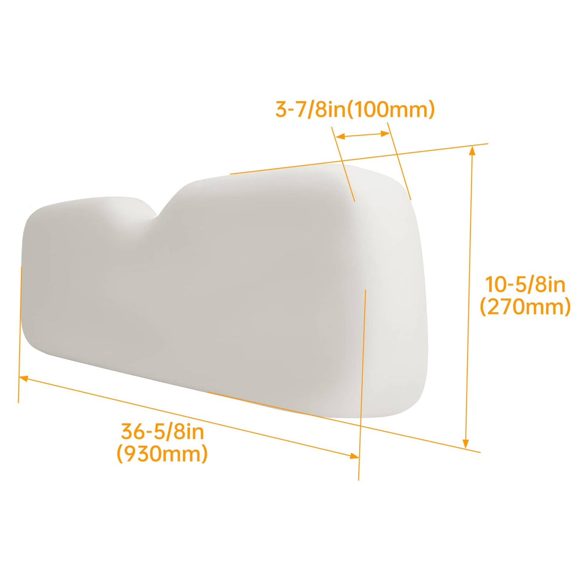 Solidspare For EZGO RXV 2008-Up Models White Golf Cart Front Seat Back Backrest Assembly