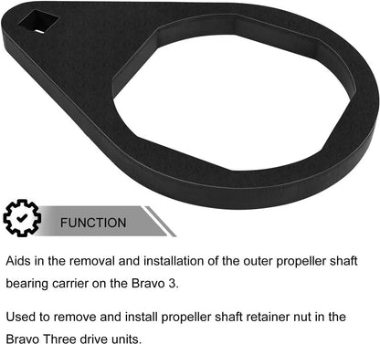 Solid Spare For Mercruiser Bravo 3 Bearing Carrier Retainer Wrench Tool 91-8053741,91-805374