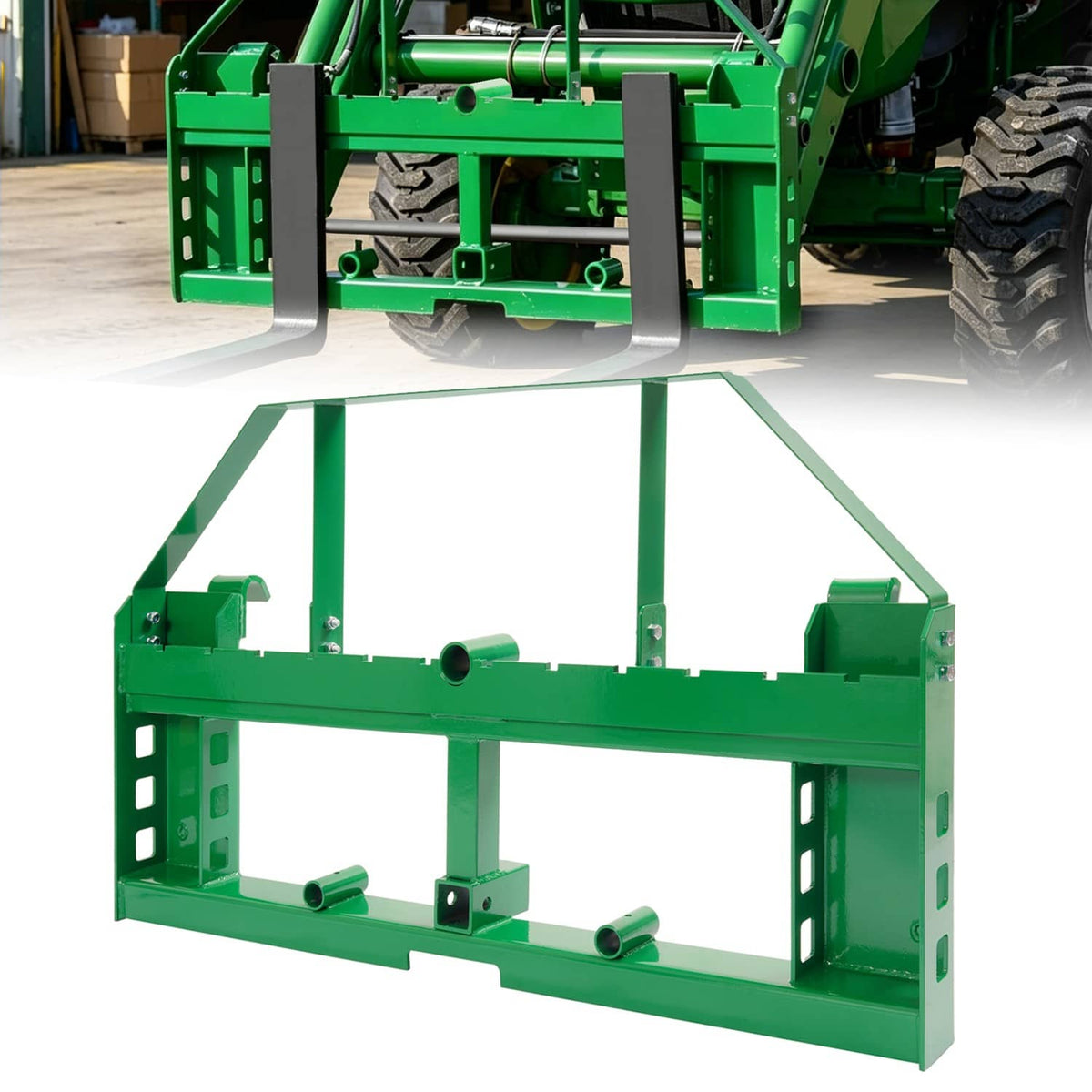 Solidspare 4000lbs Pallet Fork Frame For John Deere Loader Skid Steer For 2" Receiver Hitch