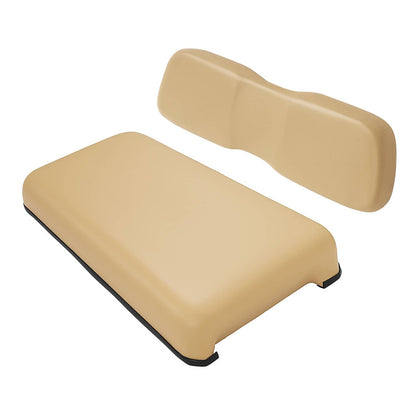 Solidspare Front Seat Assembly Bottom&Back Cushion For Club Car DS 2000.5-UP Tan Golf Cart
