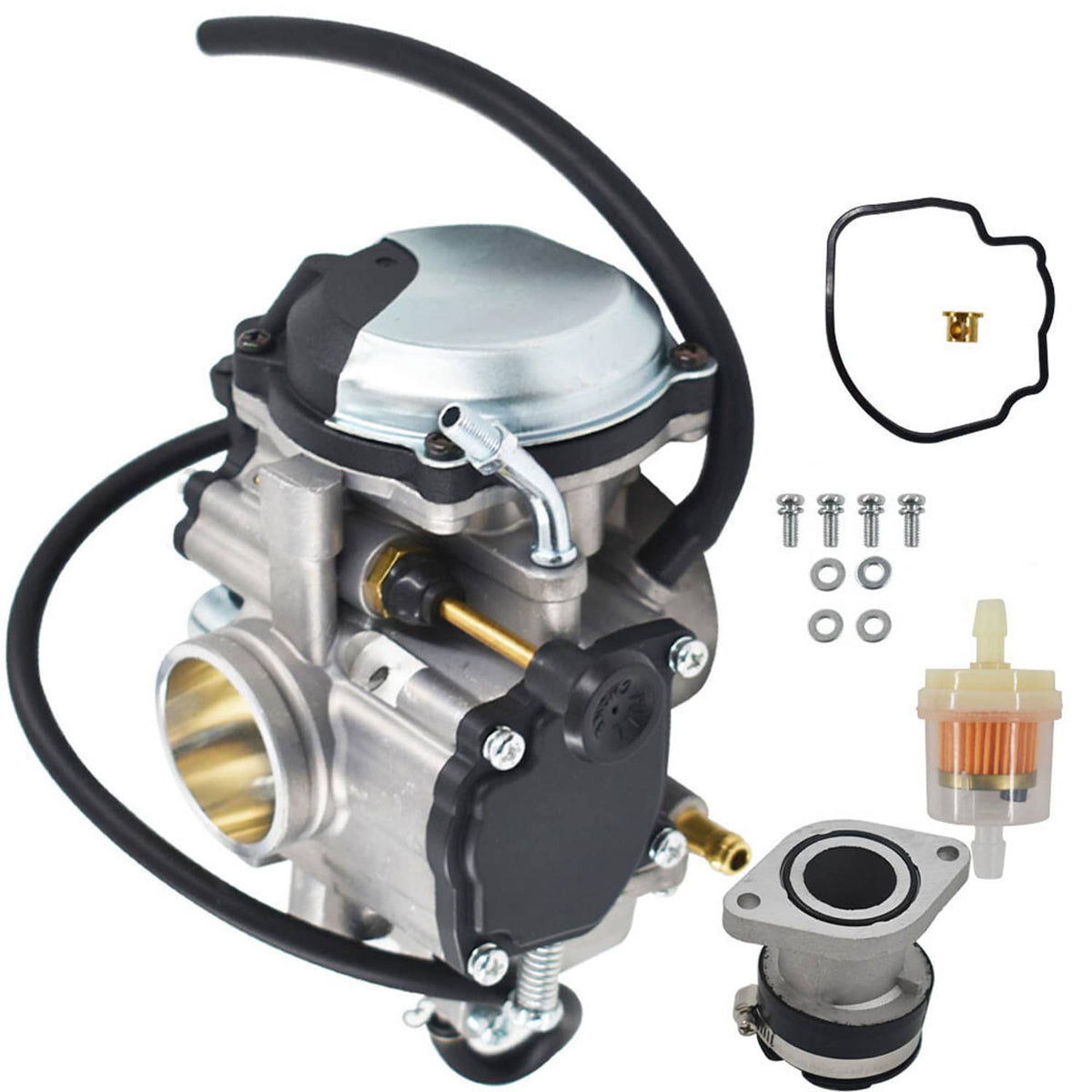 Solidspare Carburetor For Yamaha Bear Tracker 250 YFM250 Big Bear 350 YFM350 USA 1997-1999