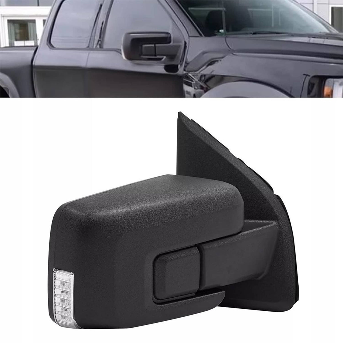 Solidspare Passenger/Right Side Mirror Power Heated Blind Spot For 2021-2023 Ford F150