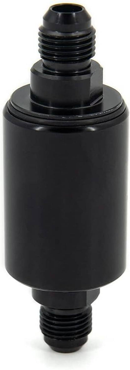 Solidspare Universal -6AN Inline Fuel Filter High Flow 100 Micron Cleanable AN6 6AN New