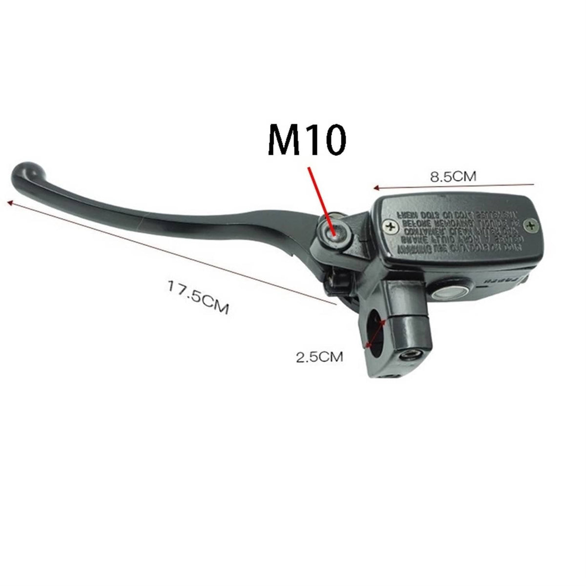 Solidspare 1" Left Motorcycle Hydraulic Brake Clutch Master Cylinder Lever for Honda
