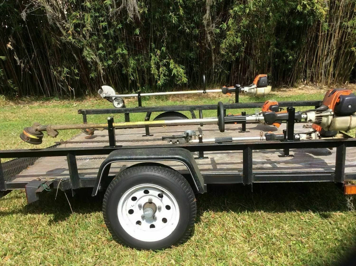Solidspare For Extended Trimmer Edger Trimmer Single Racks Holder Carrier Mount On Trailer
