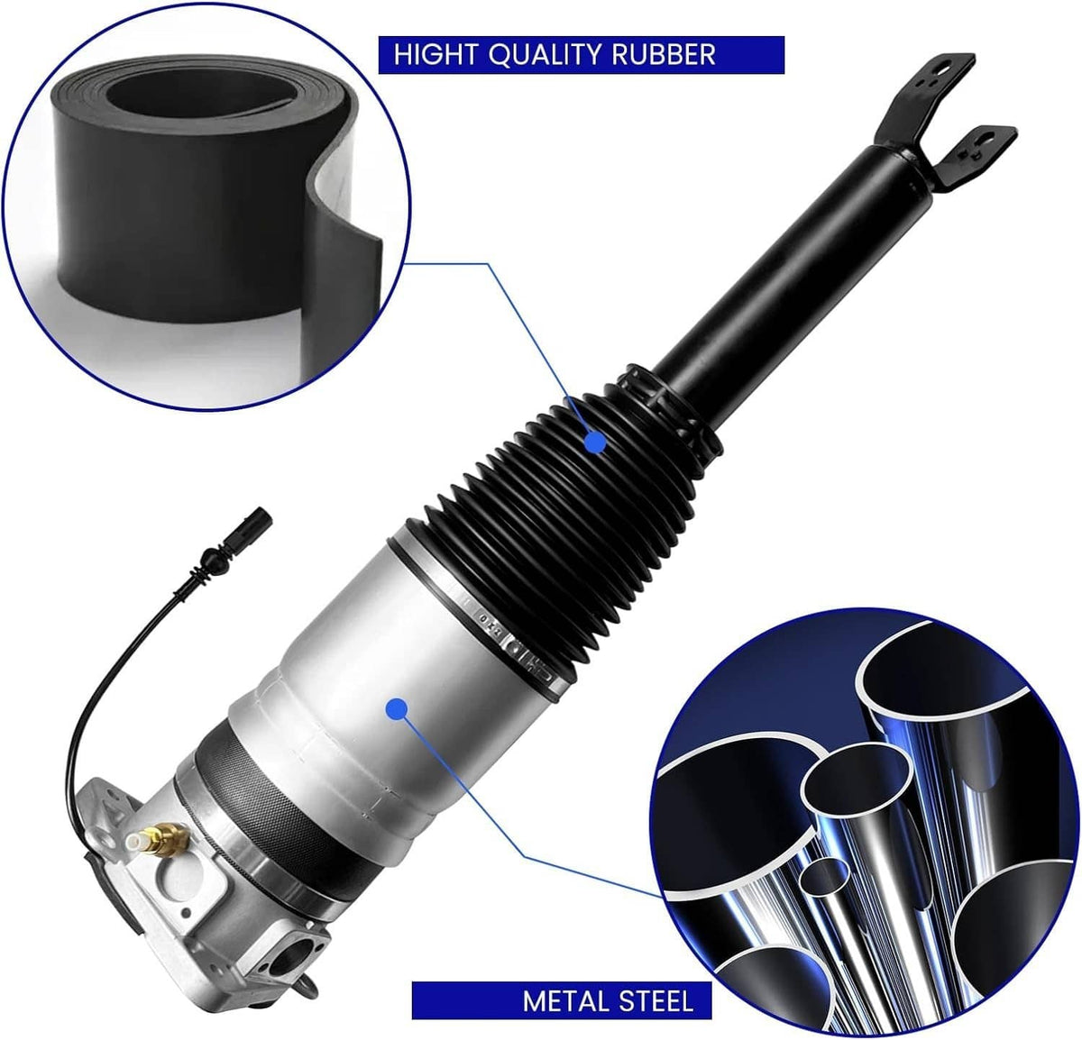 Solidspare Pair Rear Air Suspension Shock Struts For 04-18Bentley Continental Flying Spur