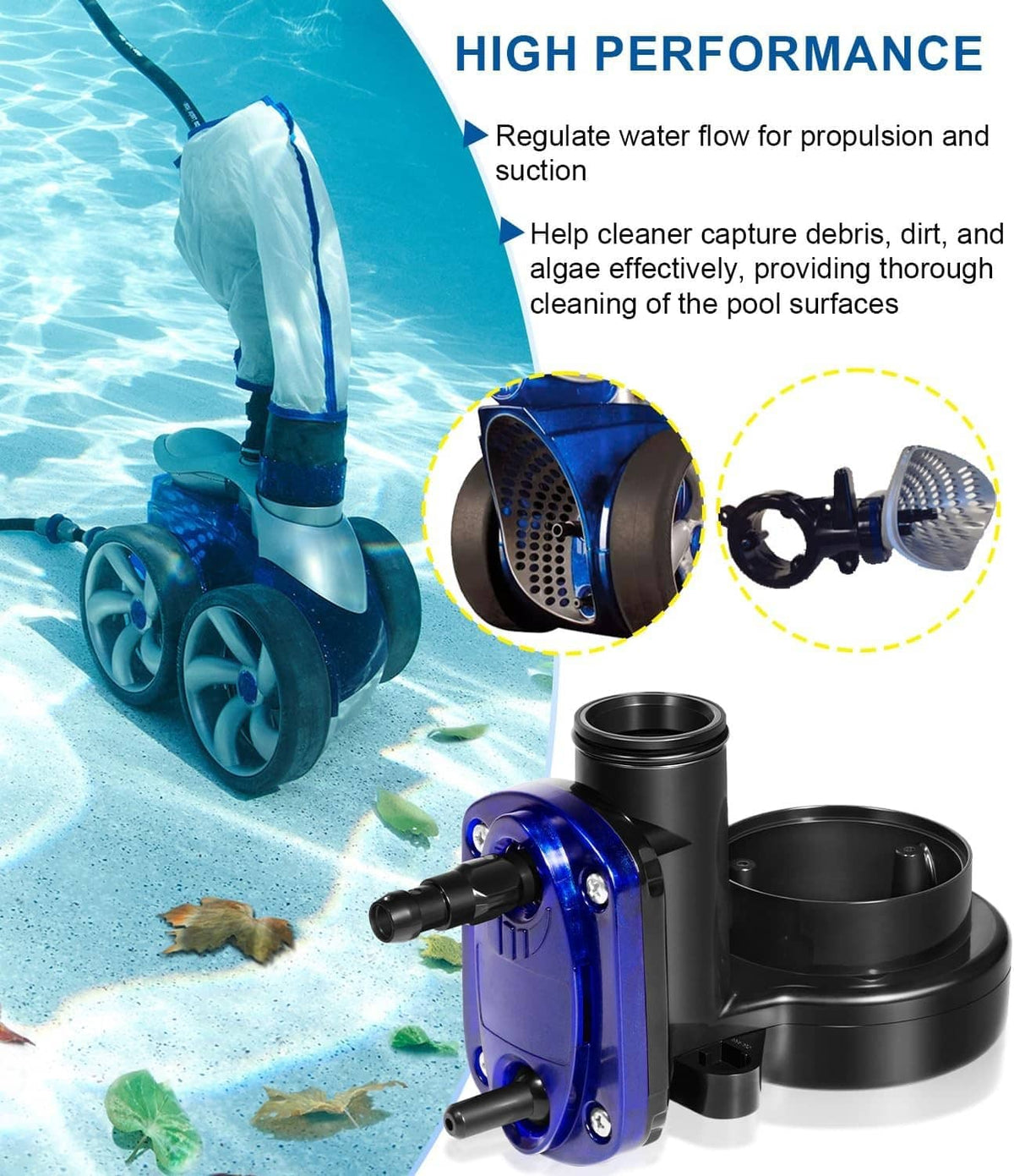 Solid Spare for Polaris 39-300 Water Management Assembly, Zodiac Polaris 3900, with O-Ring