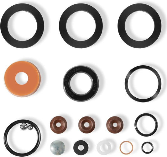 Solid Spare for Lincoln Walker J-122 1.5 Ton Floor Jack Hydraulic Seal Repair Kit (18 PCS)