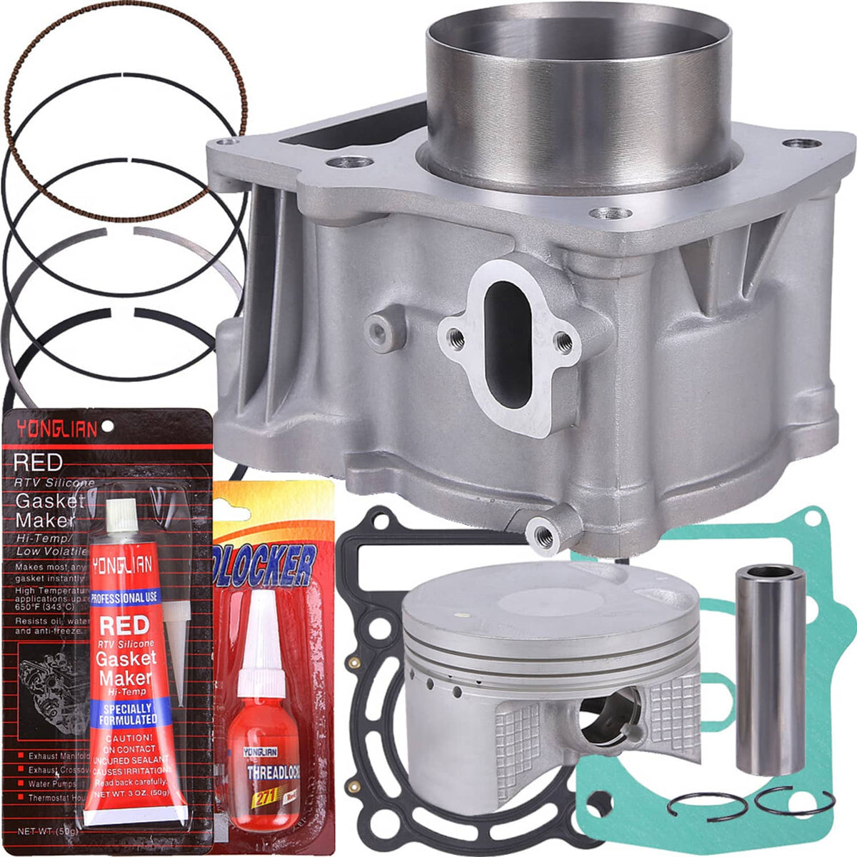 Solidspare HISUN 500 HS YS UTV ATV TOP End Kit Cylinder PISTON Rings GASKETS 13101-004-0000