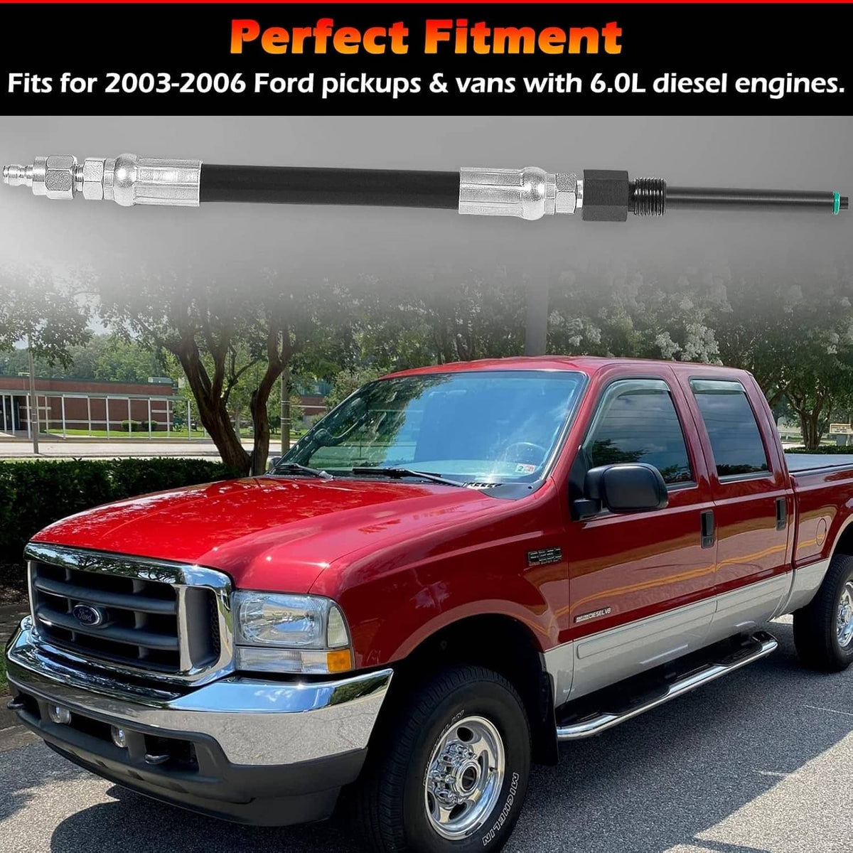 Solidspare 6660 Compression Tester Adapter Perfect for Ford Diesel Engines 6.0L 2003-2006