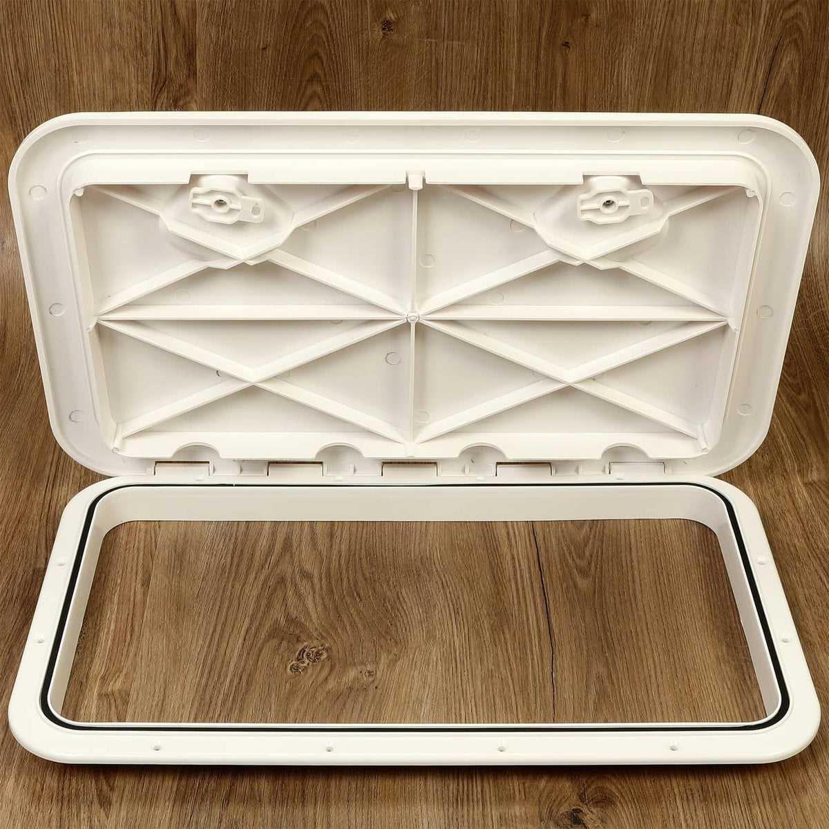 Solidspare 2X MARINE BOAT Deck Access HATCH & LID 24" X 14" RV Storage ( White, ABS )