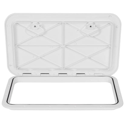Solidspare 24"x14" Marine Boat Deck Hatch White Boat Access Hatch & Lid Easy installation