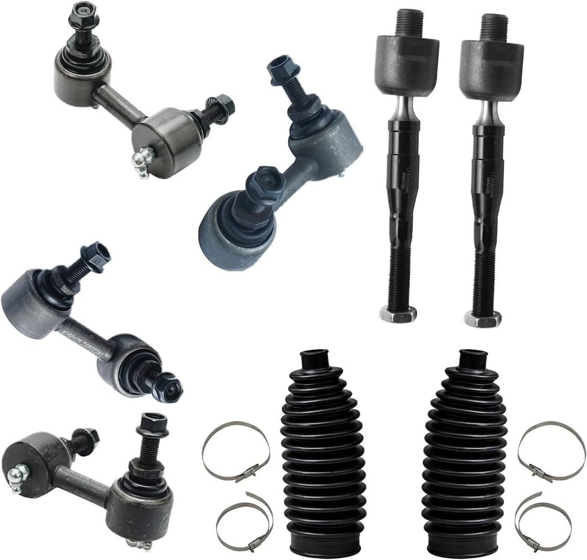 Solidspare Front Lower Control Arms Ball Joint Sway Bars Tie Rods For 2006-2011 Honda Civic