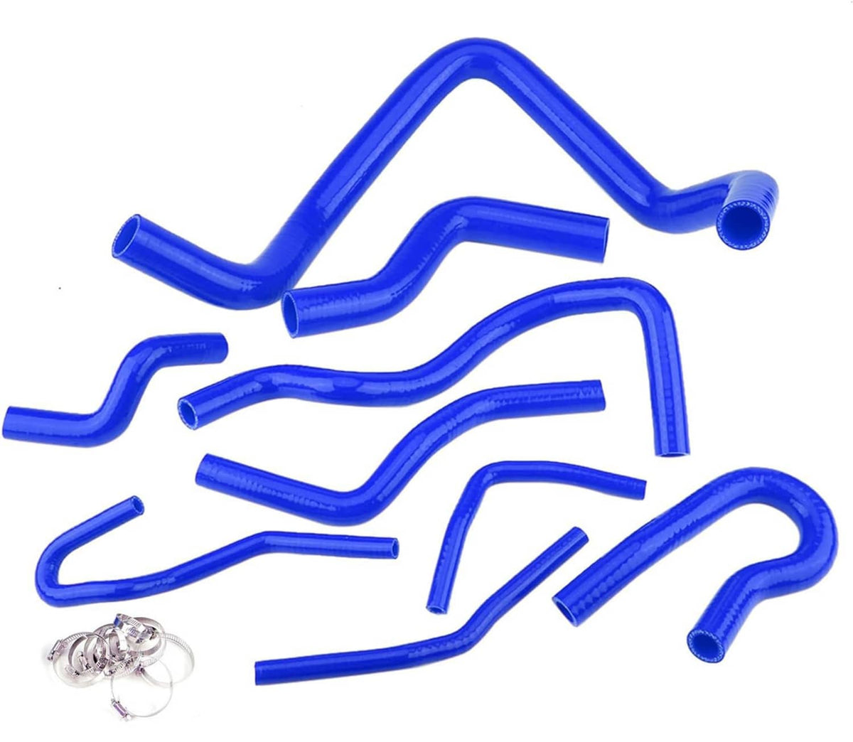 Solidspare Silicone Radiator Hose Kit Fit For 1992-2000 Honda Civic D15 D16 SOHC EG/EK Blue