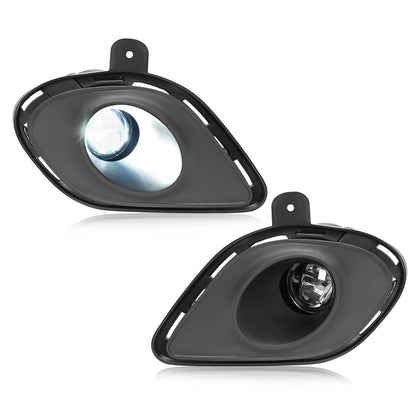 Solid Spare For 2015-2023 Dodge Charger SRT LED Fog Lights Driving Lamp w/Bracket Wiring Set