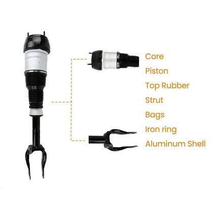 Solidspare Front Air Suspension Shock Struts w/ADS For Mercedes W166 X166 GL450 GLS550