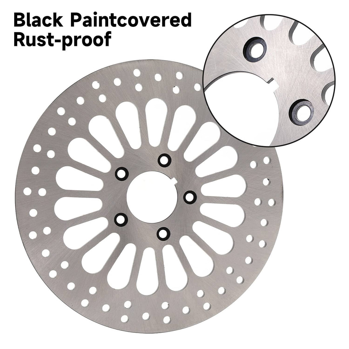 Solidspare 2 Pieces Front and Rear Brake Rotor w/ Bolts For Harley Softail Models 1984-2014