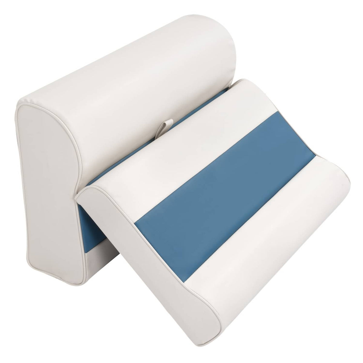 Solidspare #8WD95-1B-204 28" Pontoon Bench Seat Cushion Set Navy/White/Blue