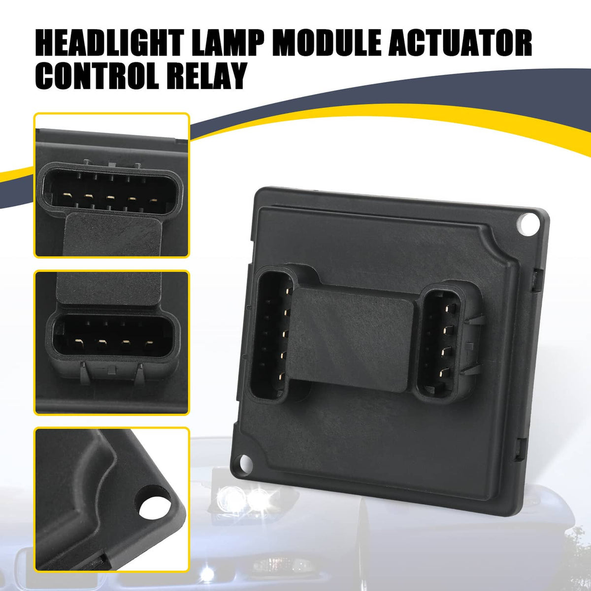Solidspare Headlight Lamp Module Actuator Control Relay For 1997-2004 Chevrolet Corvette C5