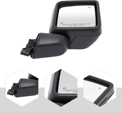 Solidspare New Rear Mirror w/Blind Spot Left+Right Side For 2018-25 Jeep Wrangler Gladiator