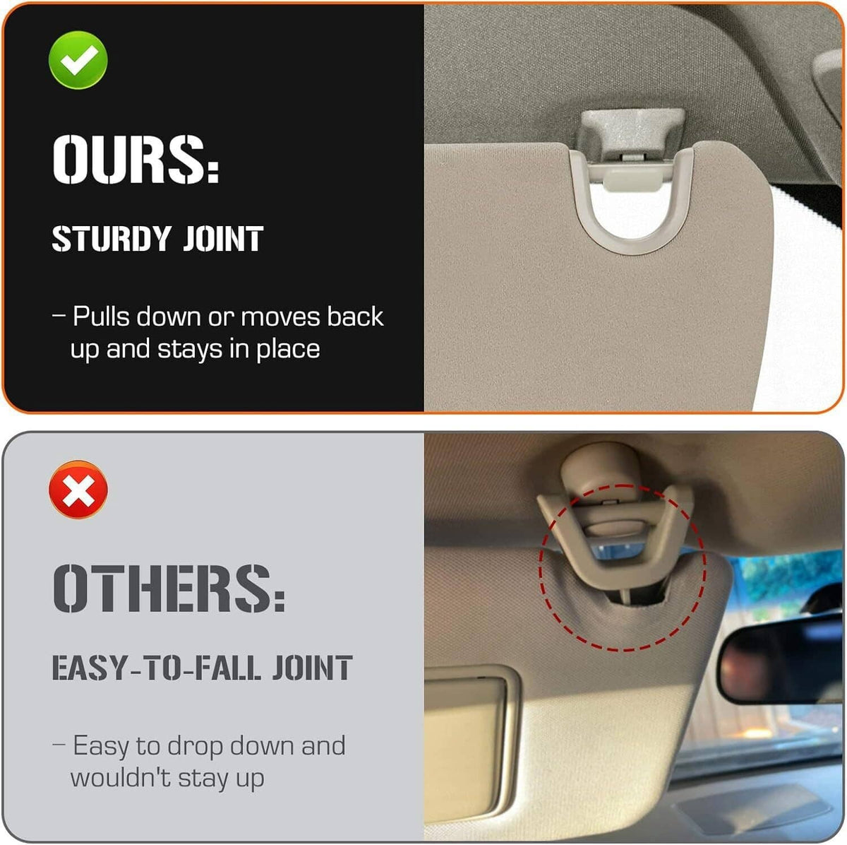 Solidspare 2Pcs Sun Visor Set Left & Right For 2002-2009 Dodge Ram 1500 2500 3500 Beige
