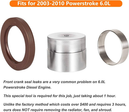 Solid Spare 303-761 Ford 6.0L Powerstroke Front Crank Wear Sleeve Installer Kit Seal Tool