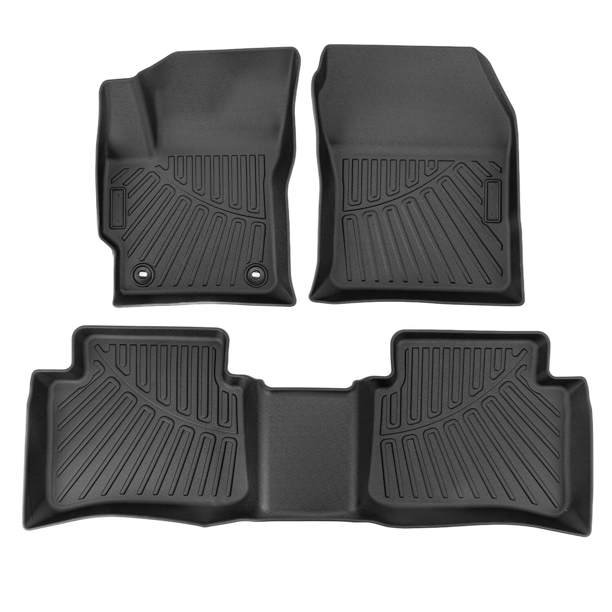Solidspare 3Pcs Replacement Floor Mats Set For Toyota Corolla Sedan 2020-2026 3D Molded