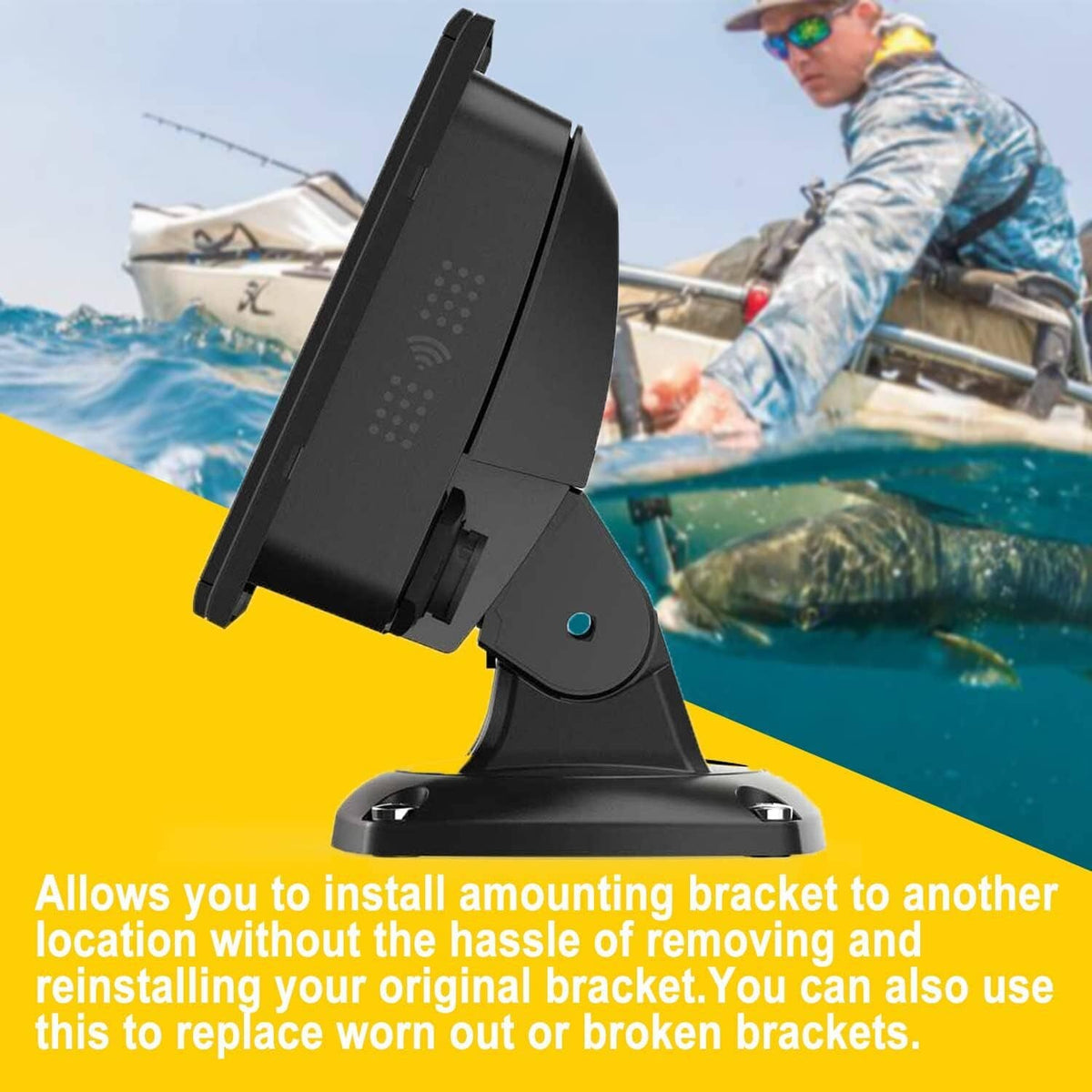 Solid Spare For QRB-5 Mark Hook Elite 3 4 5 5TI 7TI Lowrance Mounting Bracket 000-10027-001
