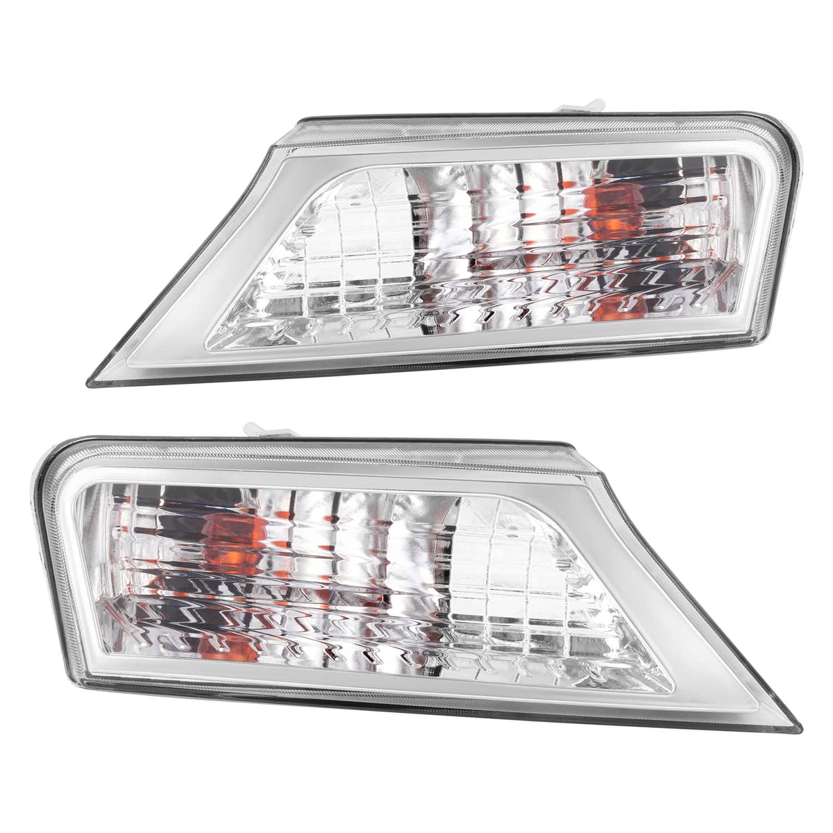 Solid Spare Left&Right Clear Marker Signal Corner Parking Lights For Jeep Liberty 2008-2012