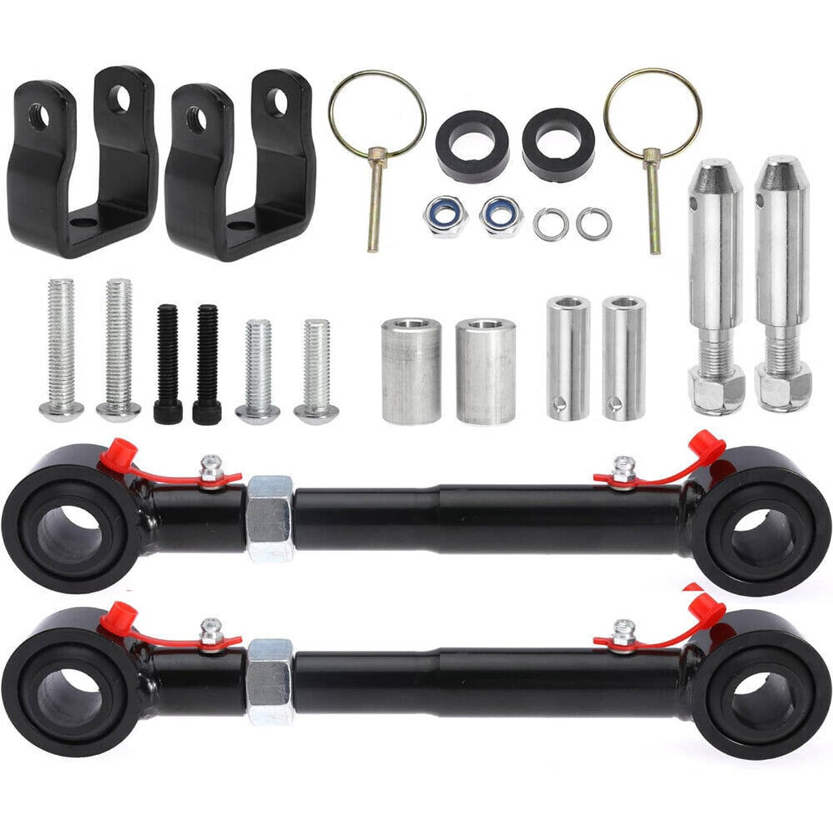 Solidspare For 1998-2006 Jeep Wrangler TJ 2.5-6" Front Sway Bar Link Quicker Disconnects