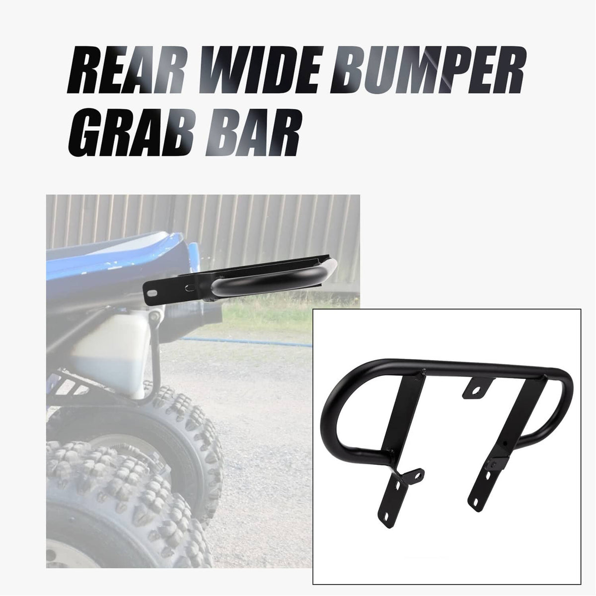 Solidspare For Yamaha Blaster 200 YFS200 1988-2006 ATV Parts Back Grab Bar Rear Bumper New