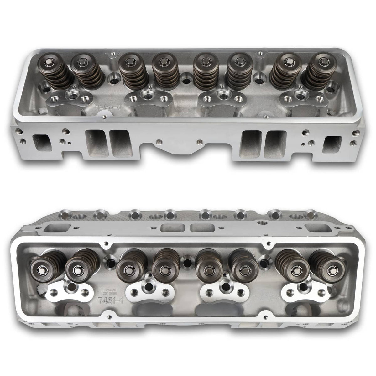 Solidspare Complete Aluminum Cylinder Head For SBC Chevy 350 190cc 64cc 2.02/1.60 Angle