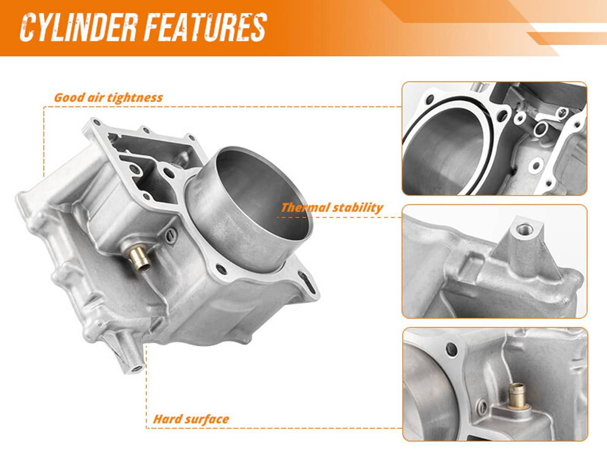 Solidspare Fit For 2014-2021 Honda Pioneer 700 Cylinder Jug Piston Top End Gaskets Kit NEW