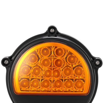 Solid Spare 2PCS LED Front Amber Turn Signal Parking lights For Humvee M35 M998 #12422957