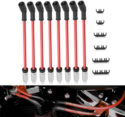 Solidspare 8Pcs Spark Plug Wire for 2014-18 GMC Sierra 1500 Chevrolet Silverado 1500 758EE