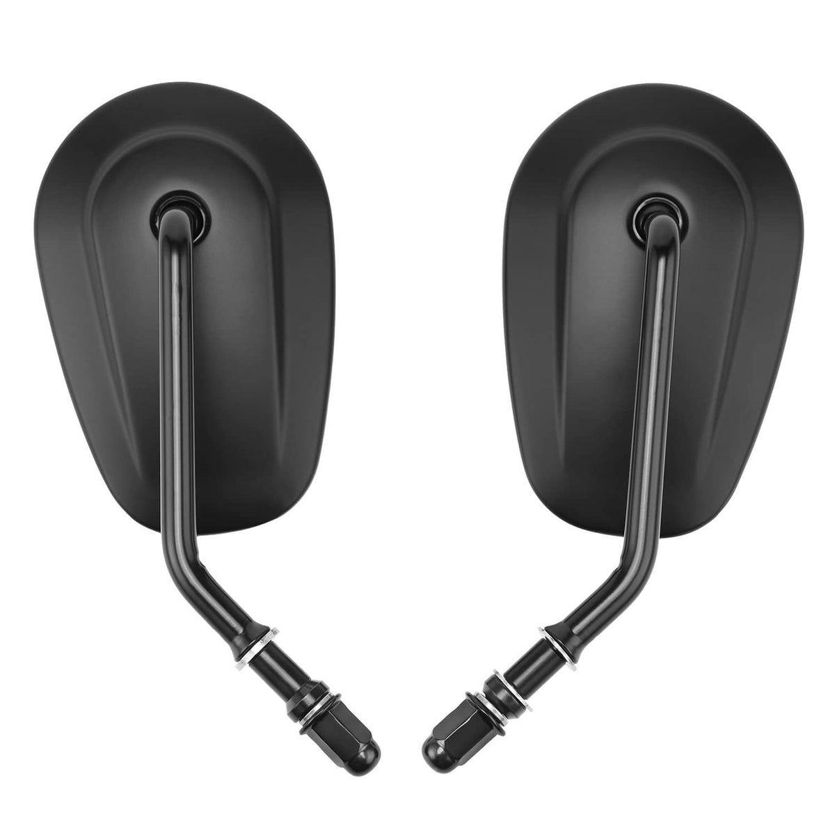 Solidspare Matte Black Rearview Mirrors For Harley Sportster Softail Touring Dyna Street XG