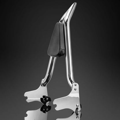 Solidspare Chrome 22" Passenger Backrest Sissy Bar For Harley Road King Glide 1997-2008