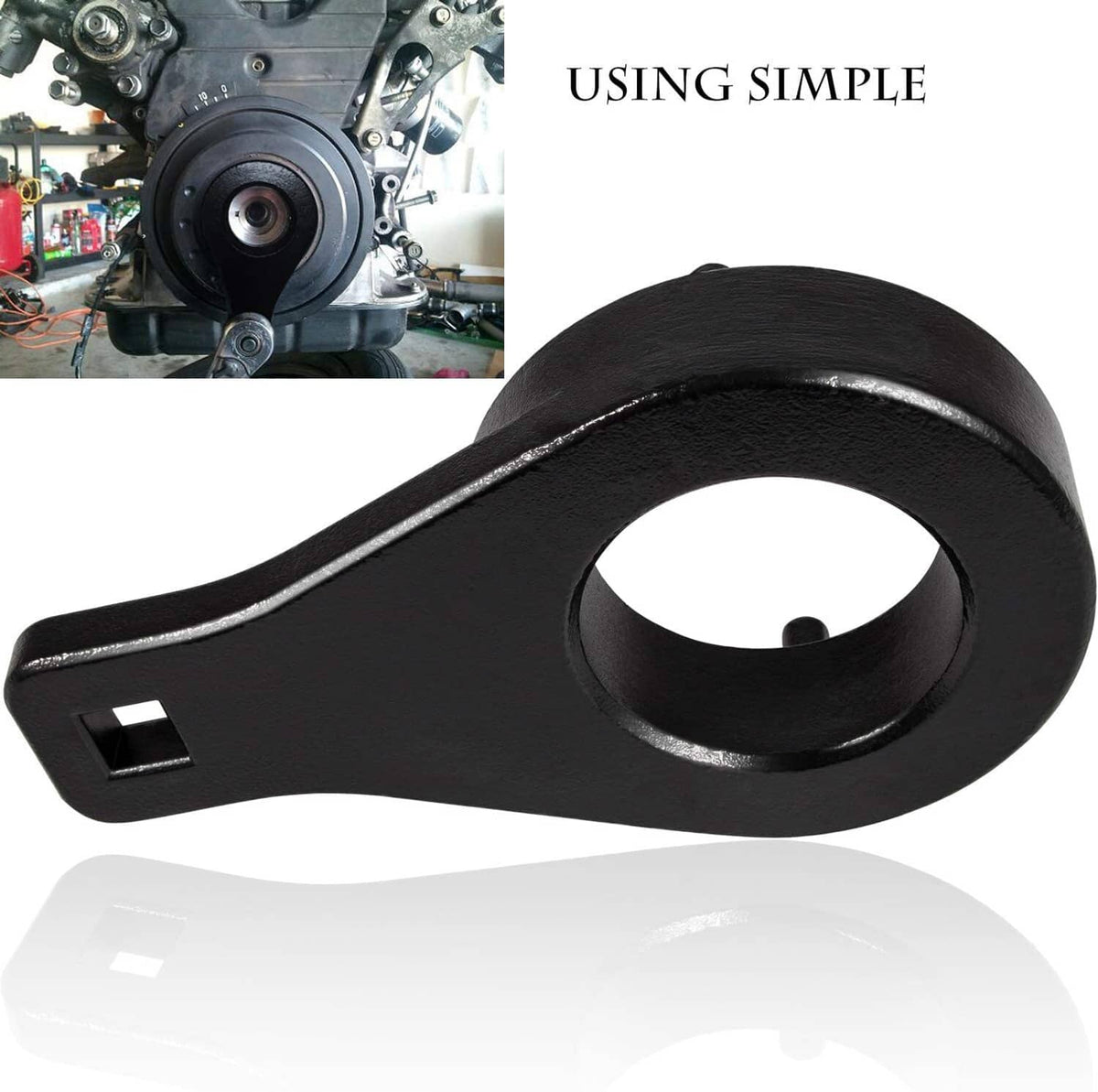 Solid Spare For Toyota 3.4L Cam Pulley Holder & Crankshaft Crank Harmonic Damper Pulley Tool