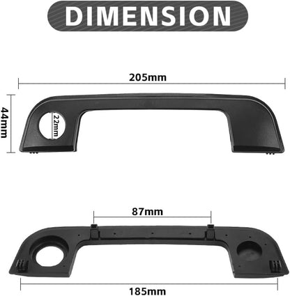 Solid Spare Front LH & RH Exterior Door Handle Trim Cover w/ Seal for BMW E36 E34 Z3 323i M3