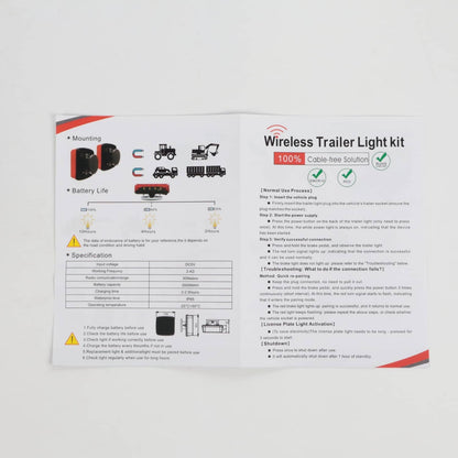 Solidspare Wireless Magnetic Trailer Lights – Rechargeable LED TailLight Kit For Trailer