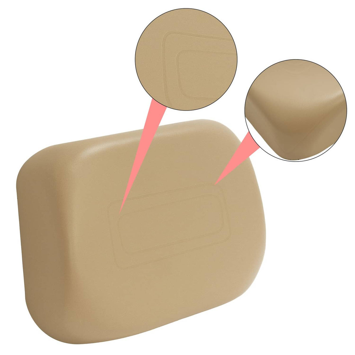 Solidspare Buff Seat Back Cushion Assembly For Club Car DS 1979 - 2000.5 Golf Cart