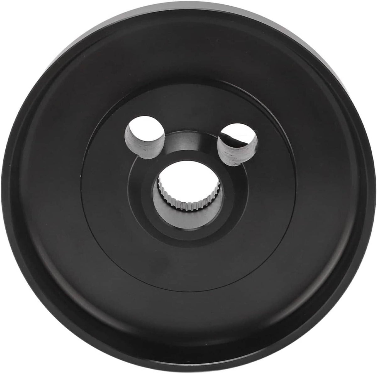 Solidspare 5 & 6 Hole Steering Wheel Short Hub Adapter For Ididit GM Chevy Aluminum Black
